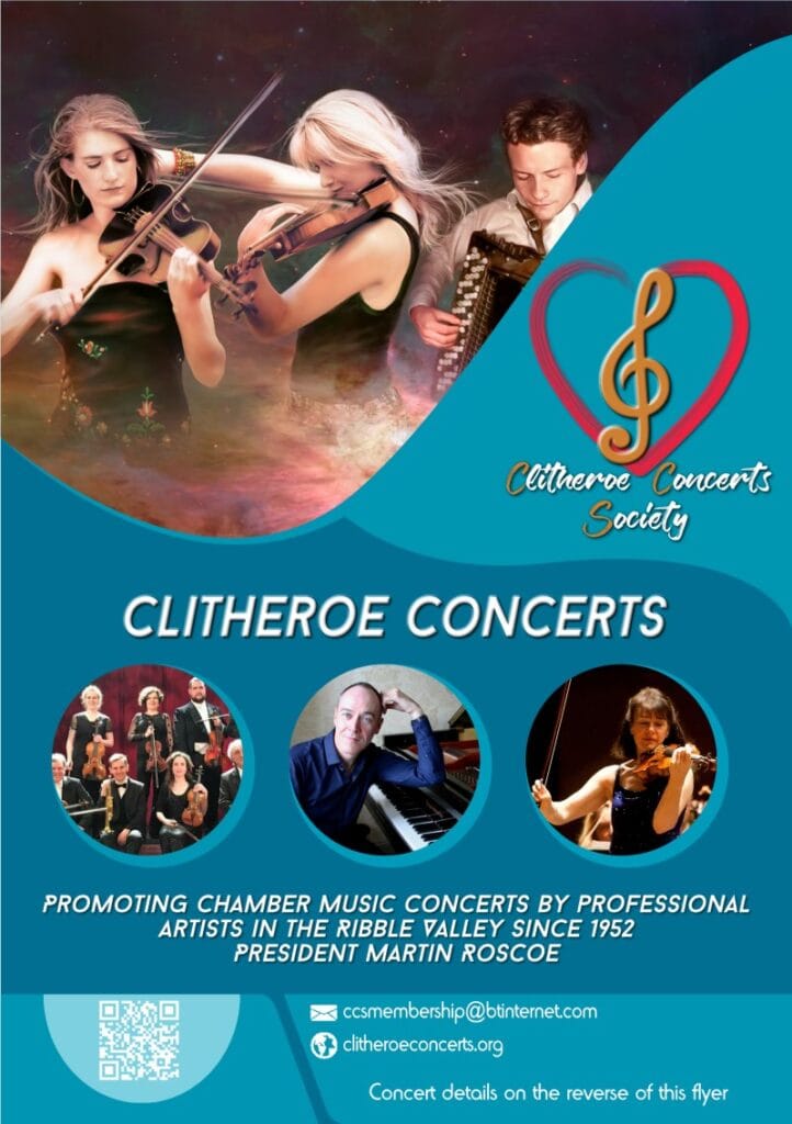 CCSFlyer2025_1-small Clitheroe Concert Society, Ribble Valley, Lancashire, UK, Music, concerts