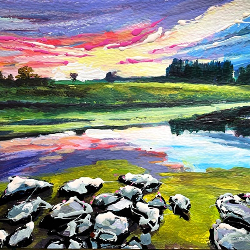 Acrylic Painting and Mixed Media Weekly Art Class by Gosha Gibek Sawley Village