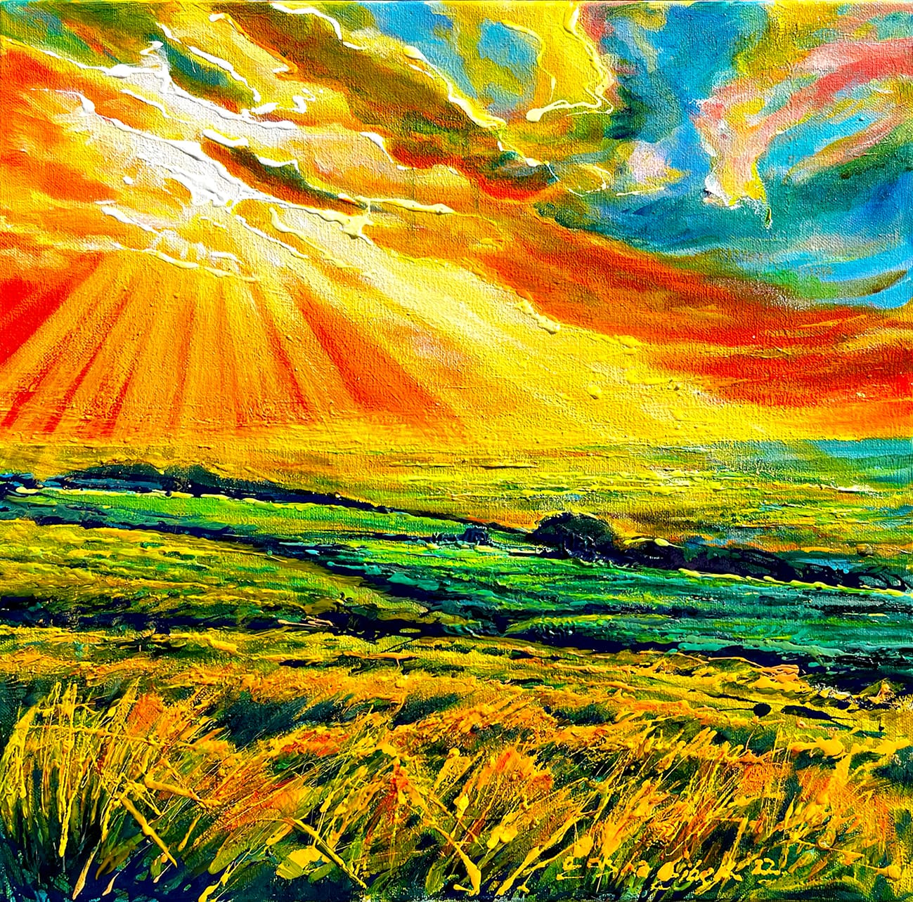 Acrylic Painting and Mixed Media Weekly Art Class by Gosha Gibek Sawley Village