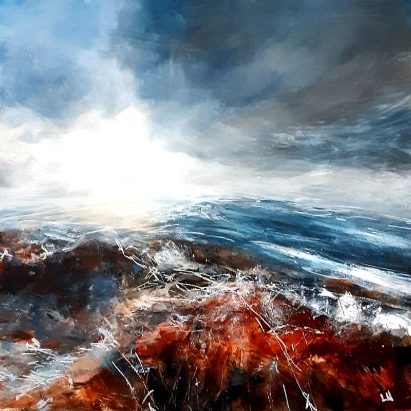Lita-over-waddington-fell-winter-12x12inch Lita Narayan, Ribble Valley, Lancashire, UK, Fine Art