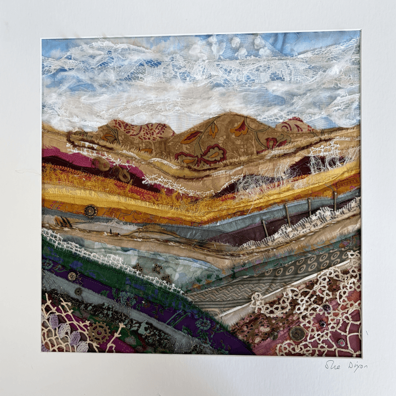 Sue Dixon, a textile artist in the Forest of Bowland, Lancashire