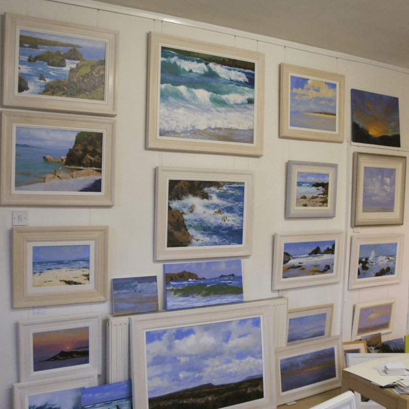 The Old Bakehouse Gallery in Clitheroe is a Ribble Valley studio gallery showcasing Peter Taylor’s expressive landscape oil paintings in a working artist studio.